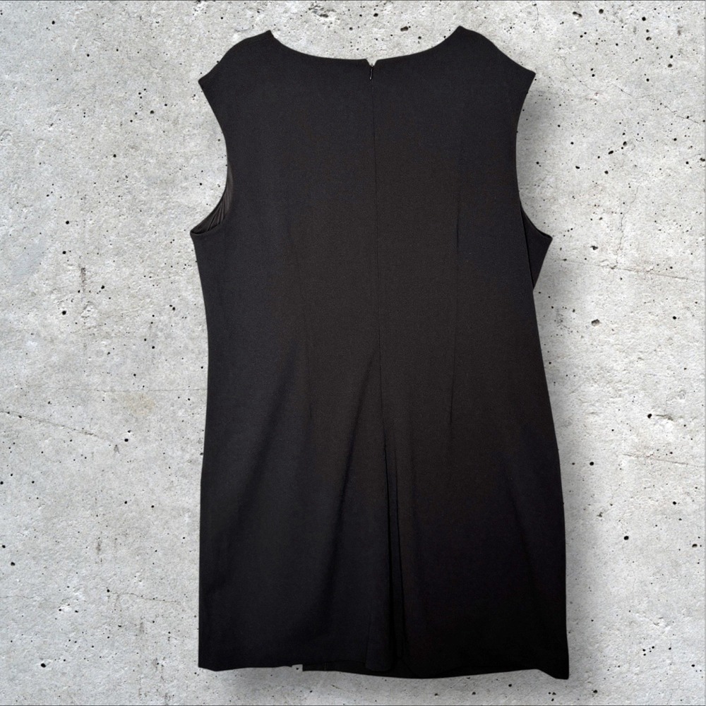 The Limited Black Sheath LBD Dress Plus‎ size 2X Ruched Women's Career Business - Picture 2 of 6